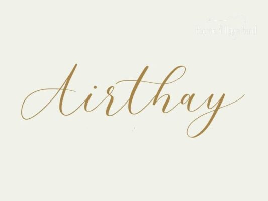 Airthay - Modern Calligraphy Wedding Font