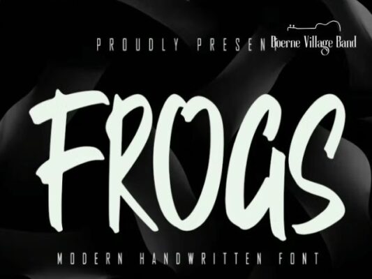 Frogs - Modern Handwritten Font
