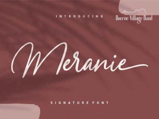 Meranie - Signature Font