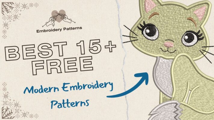 Best 15+ Free Modern Embroidery Patterns