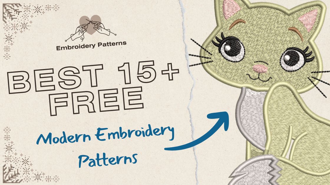 Best 15+ Free Modern Embroidery Patterns